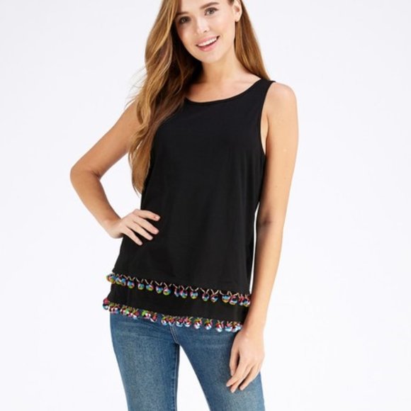 entro Tops - Pom Pom Tank